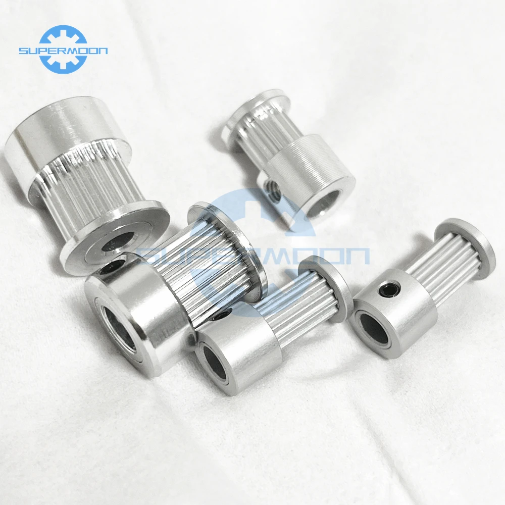 Timing Belt Pulley 2GT Pulley 14T 15T 16T 17T 18T 20Teeth GT2 Timing Belt Pulley Bore 3/3.17/4/5/6/6.35/8mm Belt Width 6/10/15mm Synchronous