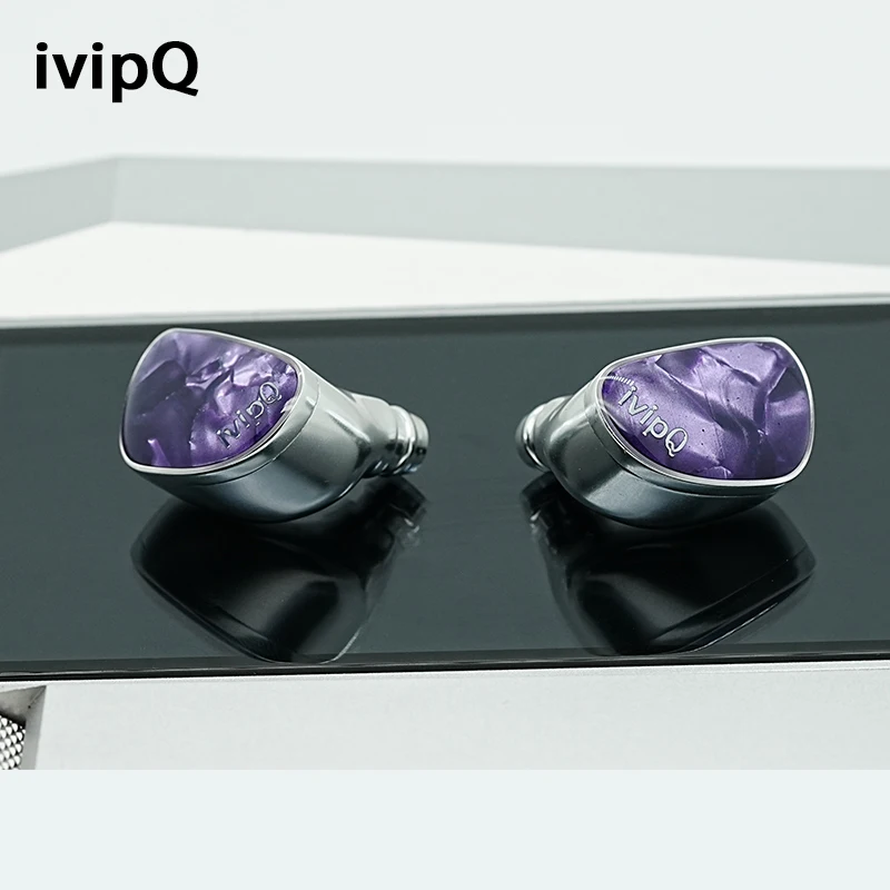 ivipQ IQ-15 パープルヘイズフェアリー インイヤーイヤホン パープル