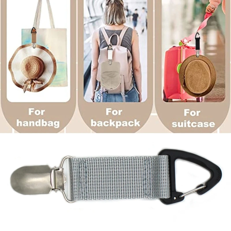 Hat Clip for Travel Traveling Hat Clips for Backpack Luggage Holding Cap on Bag