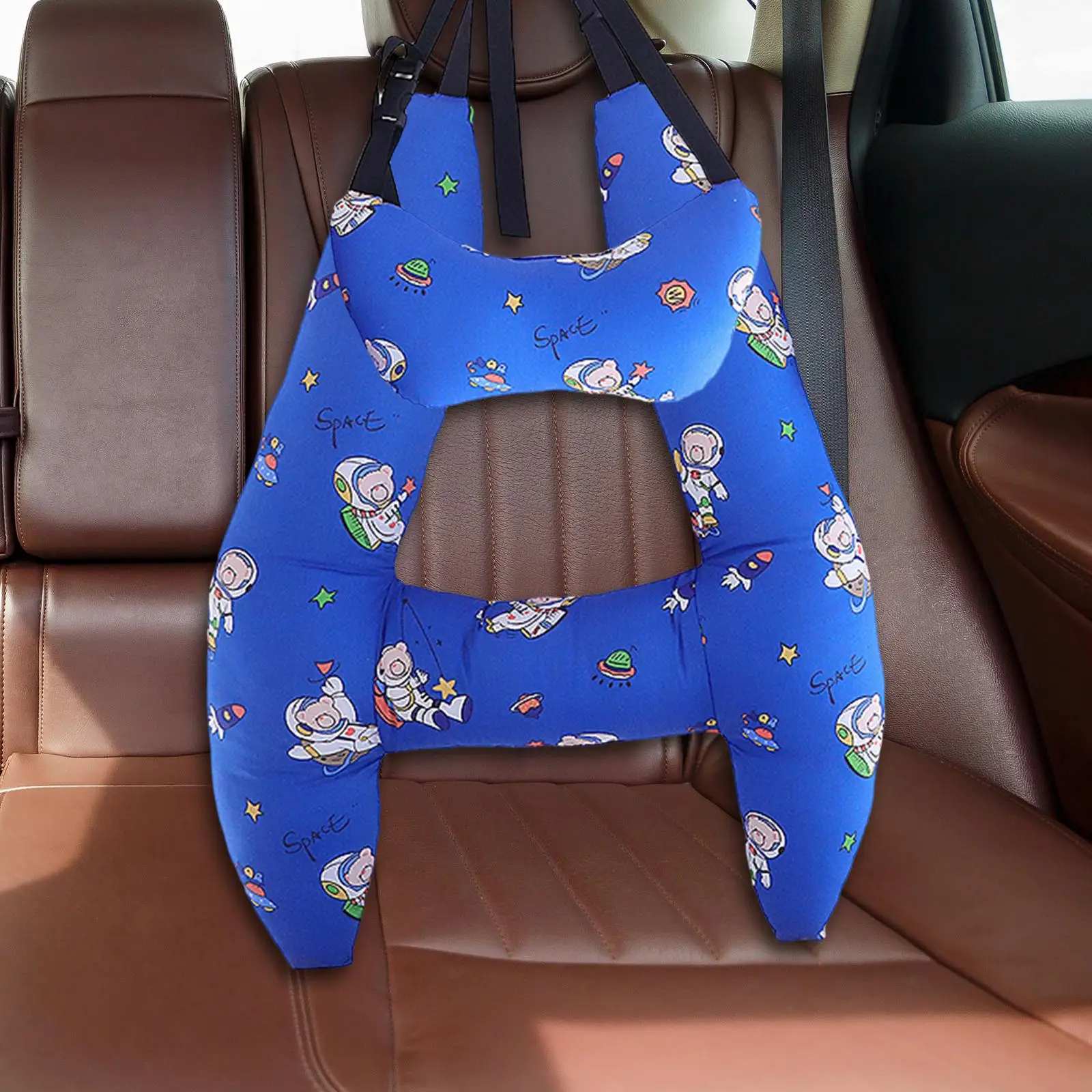 Car Travel Pillow Car Seat Support Body and Head Adults Easy to Install Automotive Accessories Breathable Travel Pillow Cushion