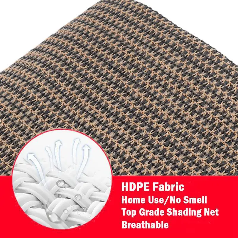 Description Picture 5 of itemRectangle Sun Shade Net Outdoor Camping Tent Shading Sail Garden Pergola HDPE Awning Balcony Fence Privacy Screen Pool Cover