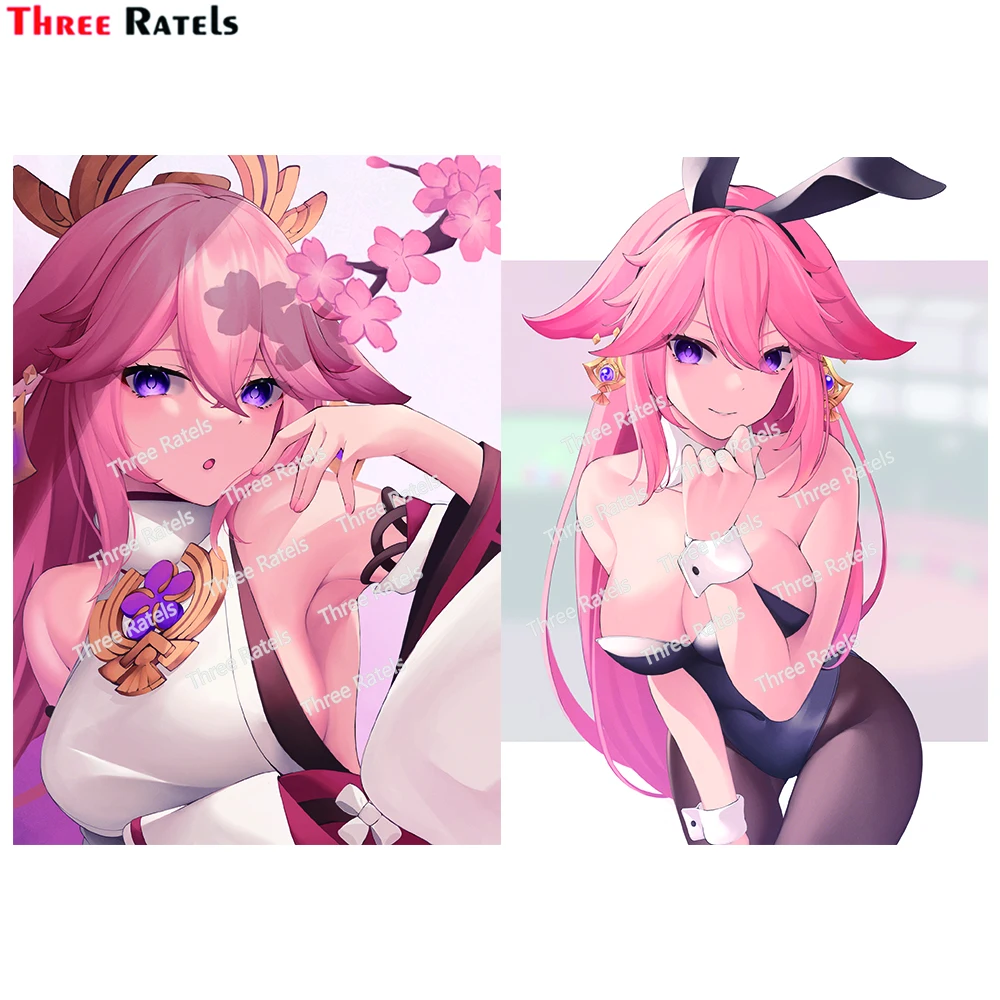 

Наклейки и Переводные картинки Three Ratels H429 Yae Miko Genshin