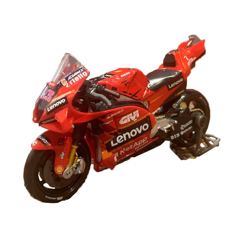 New Maisto 1:18 Moto Ducati Lenovo Team 2023 MotoGP Champion #1 #23 Die Cast Model Edition Alloy Vehicle Motorcycle Car Toy Gift 5