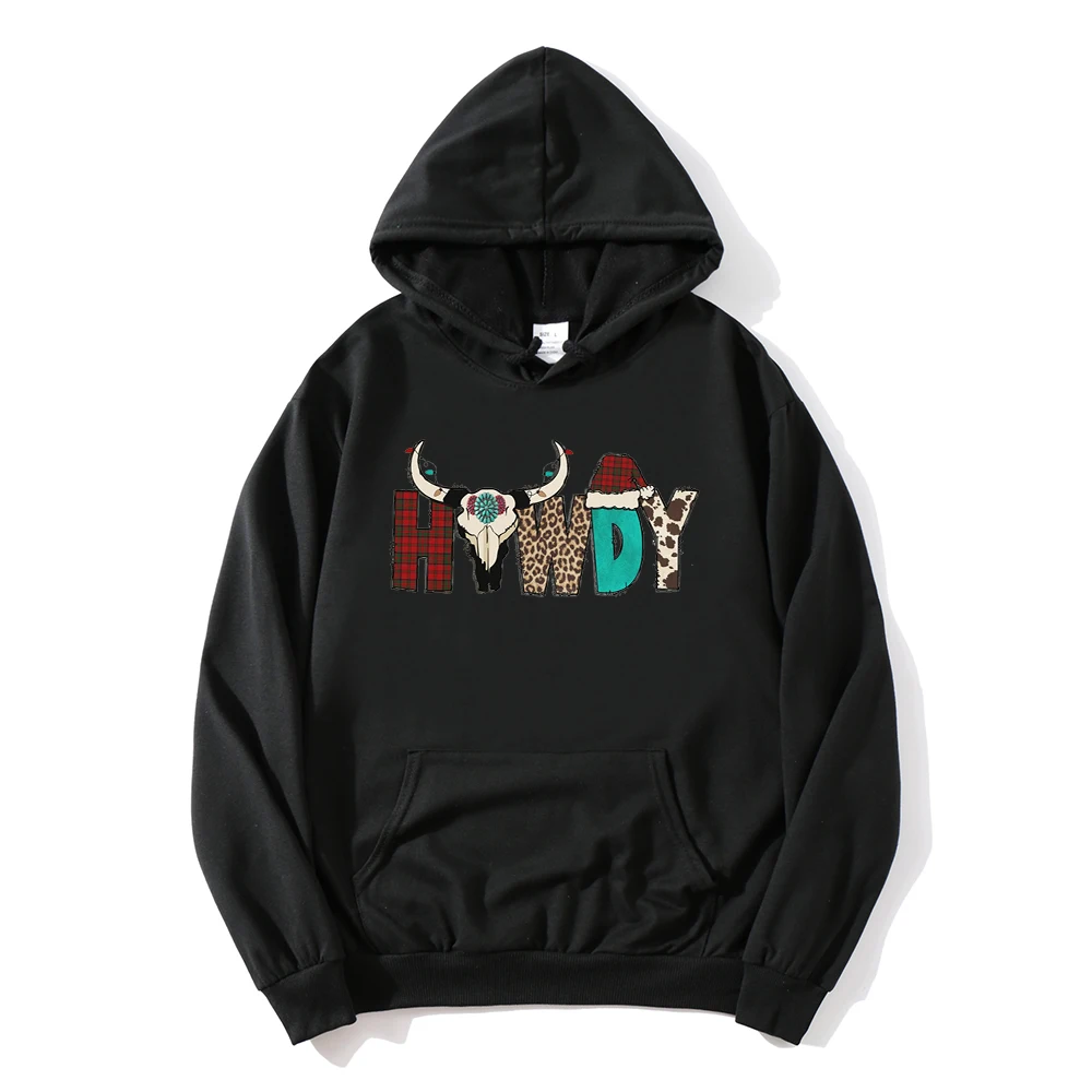 Christmas Hoodie Cowboy Christmas Sweatshirt Retro Christmas Women Clothing Comfort Colors Top Cute Christmas Hoodie Xmas