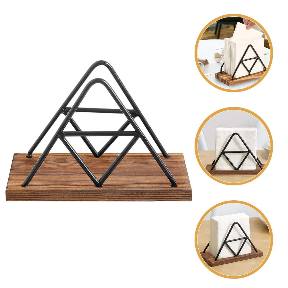 

Napkin Storage Rack Paper Holder Iron Holders Dinner Napkins Stainless Towel