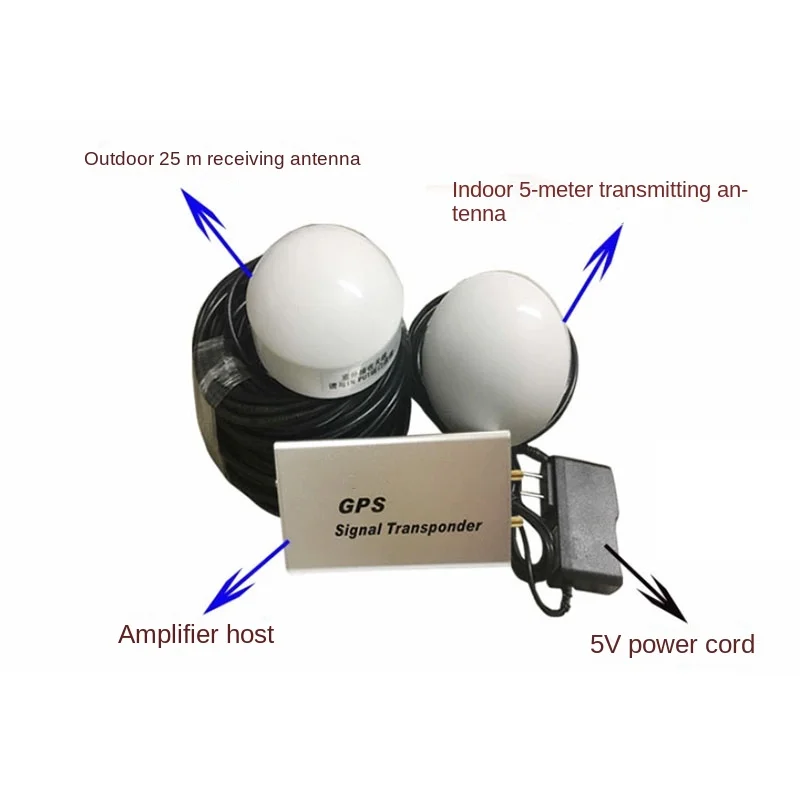 Amplificateur GPS 50dB installé près d'une fenêtre, illustrant son usage pour améliorer la réception et étendre la couverture intérieure.