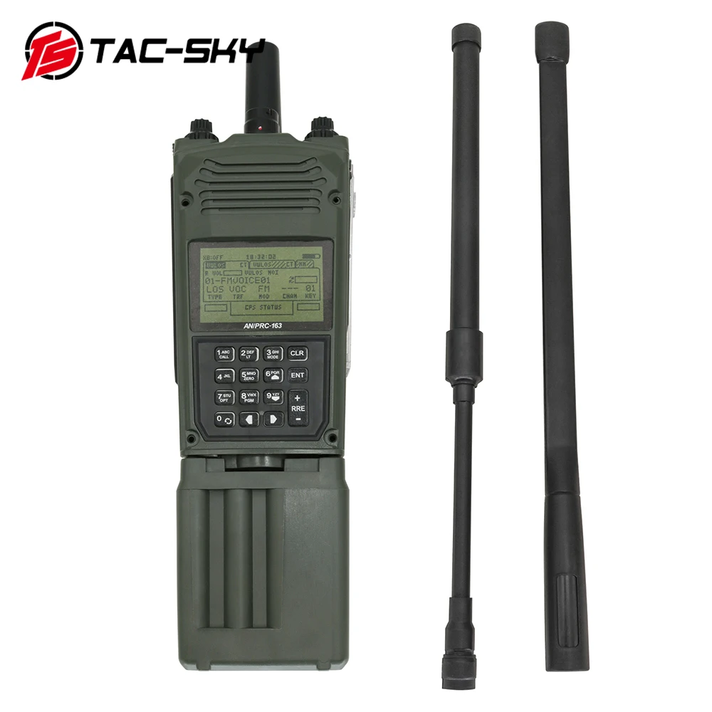 TS TAC-SKY AN/PRC 163 Harris Military Radio Dummy Virtual Box for KENWODD Plug Walkie Talkie
