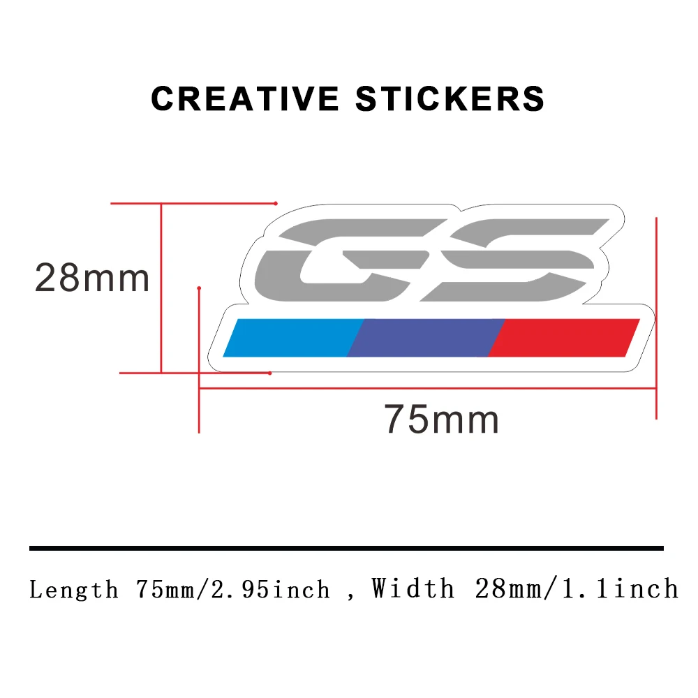 For BMW GS850 GS1150 GS1200 GS1250 R 850 1150 1200 1250 GS Adventure 2022 2023 Motorcycle Stickers Waterproof Handlebar Decal