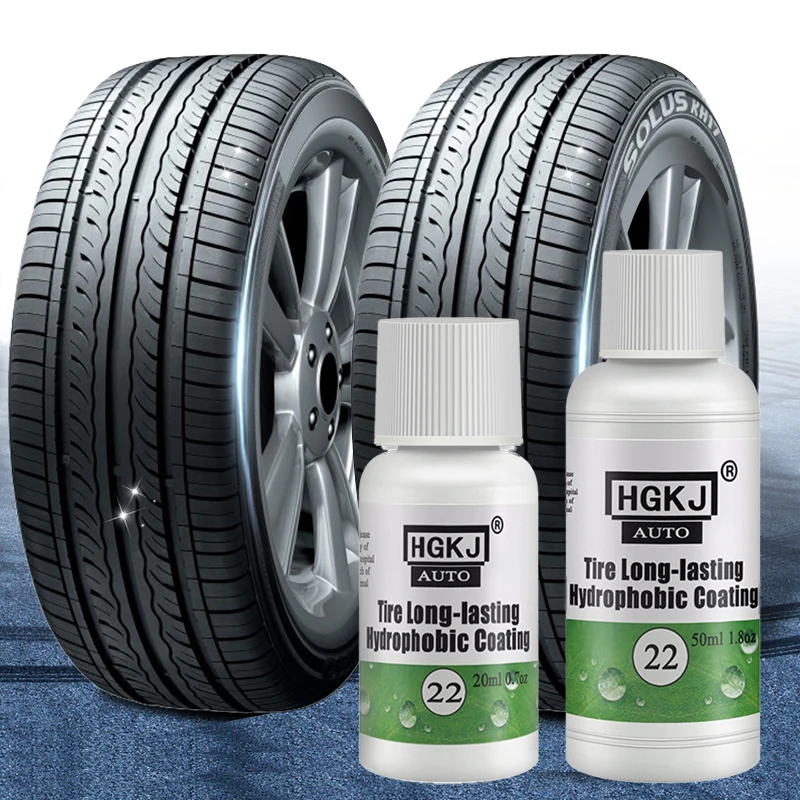 

20/50ml HGKJ Auto Car Tire Coating Tire Gloss Long-lasting Hydrophobic Coating Tire Polish Tire Shine Tyre Coating TSLM2