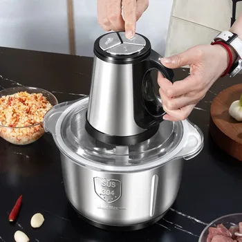5L Electric Meat Grinders 304 Stainless Steel Food Crusher Multifunctional Vegetable Slicer Chopper Mincer Baby Food Processor 1