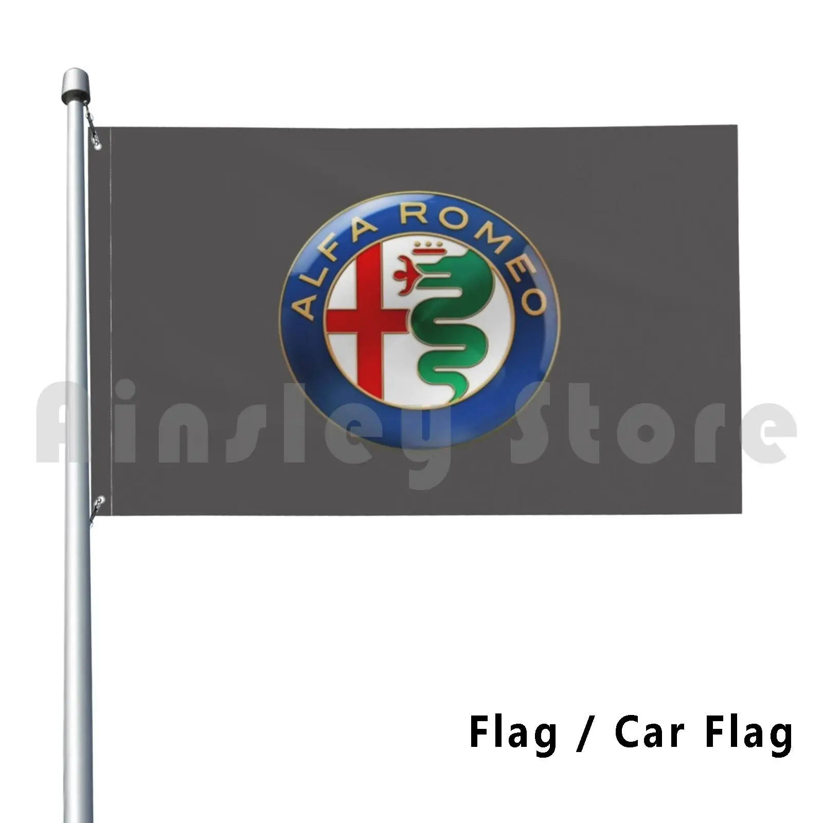 Romeo Outdoor Decor Flag Car Flag Sconto Black Friday Christmas Xmas Pattern Estetica Alfa Romeo Fiat Car Racing