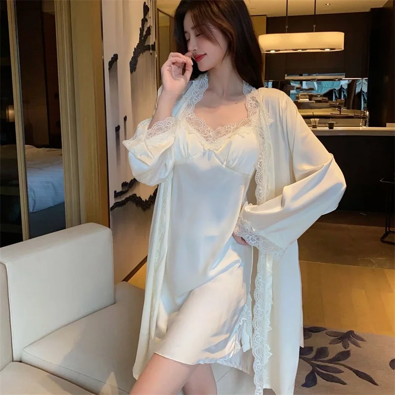 Elegant Ice-silk Robe