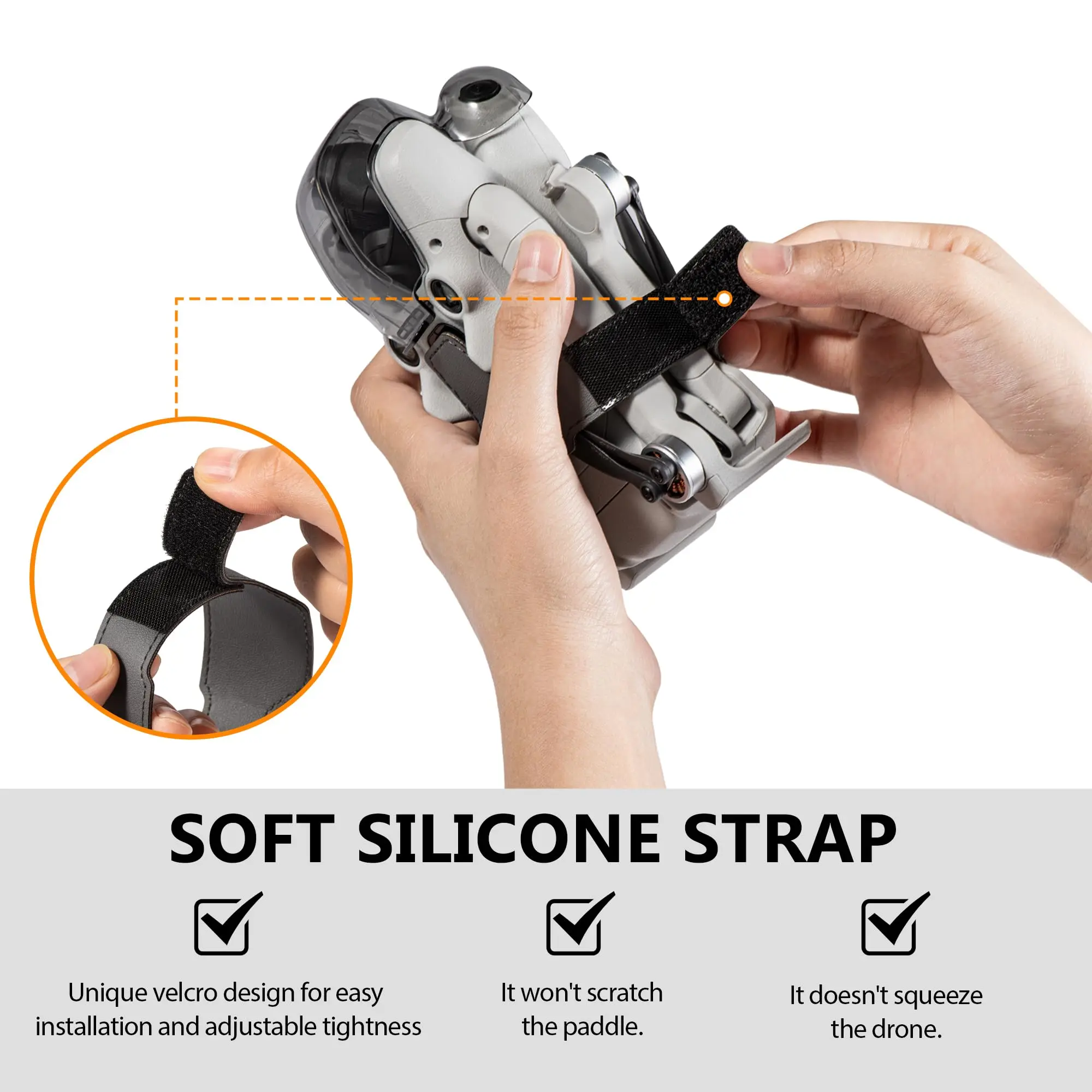 STARTRC Propeller Holder for DJI Mini 4 Pro Accessories,Propellers Guard Strap for DJI Mini 4 Pro RC 2, Drone Propeller Protecto