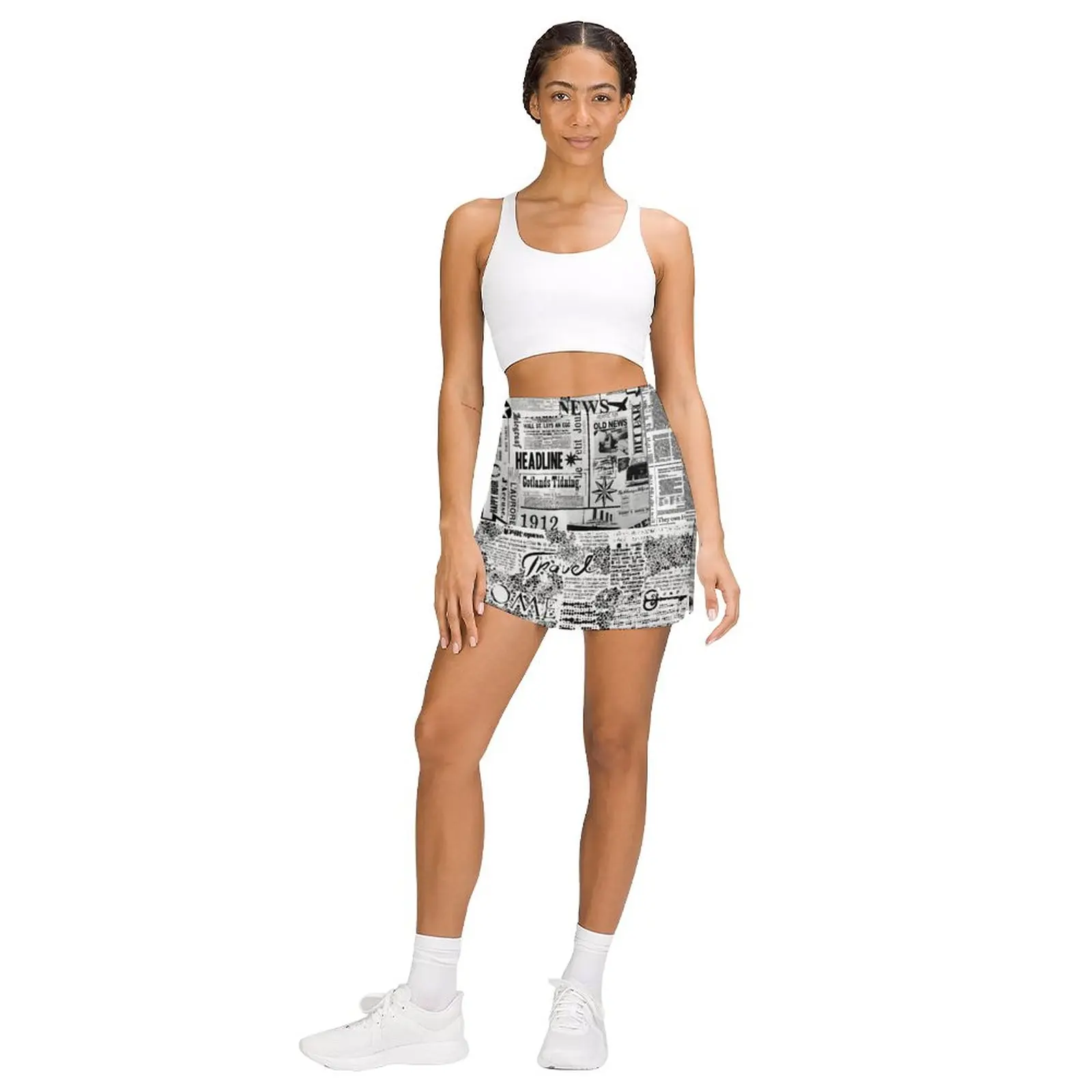 Newspaper And Journal Style Light proof trouser skirt fairy core Clothing japanese kawaii clothes kpop