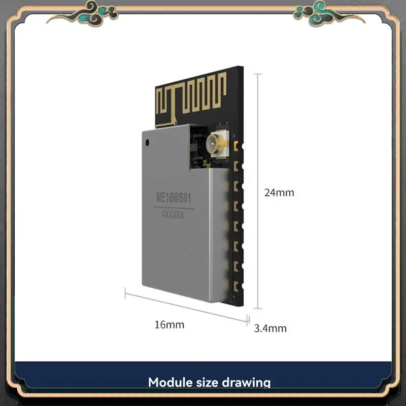 ASMA-Wifi 모듈 듀얼 코어는 Wifi AP STA 모드를 지원합니다. 2MB 플래시 모듈 24X16X3.4Mm 전자 모듈 액세서리