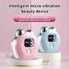 Rechargeable facial massager, 3 thermal vibration modes, women's portable skincare device, deep hot compress compression for mus 1