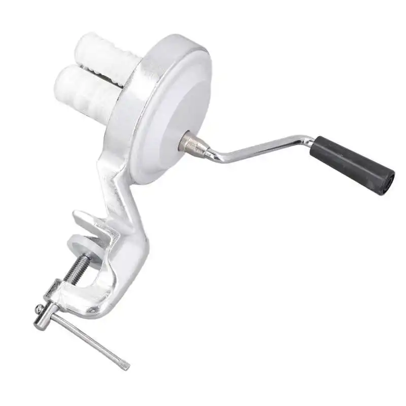 Pasta Machine Manual Macaroni Maker Stainless Steel Silver Portable Hand Cranking Noodles Pressing Machine for Kitchen
