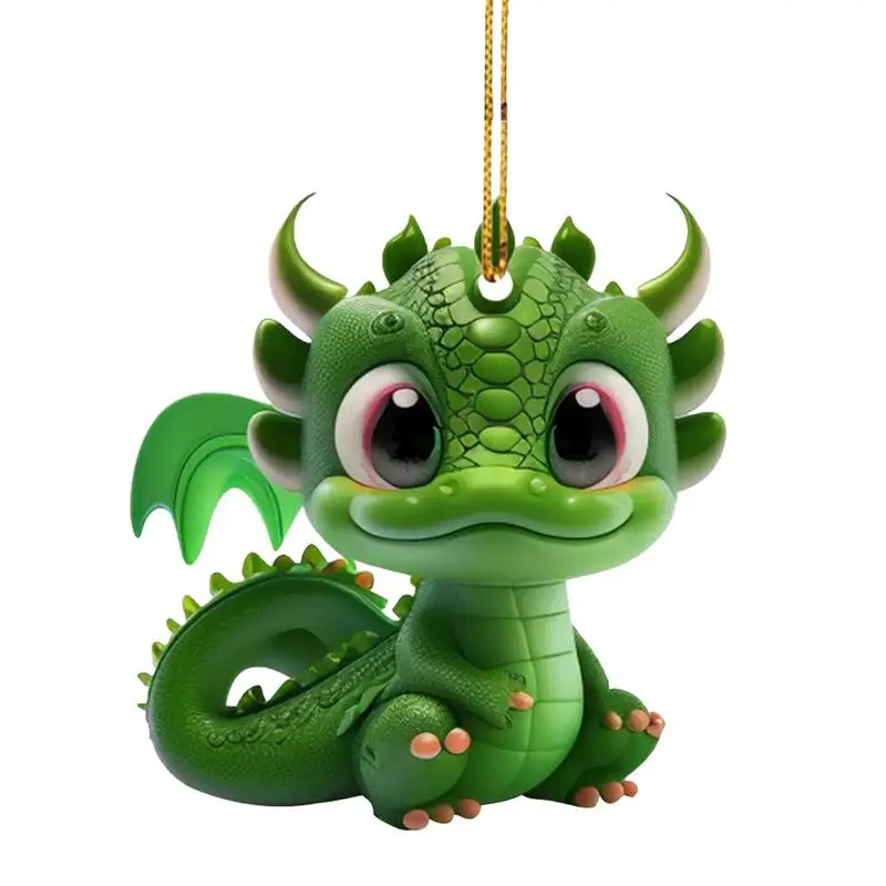 

Acrylic Cartoon Dinosaur With Wings Figure Christmas Tree Decoration Dragon Hanging Ornament Christmas Decorations For Home