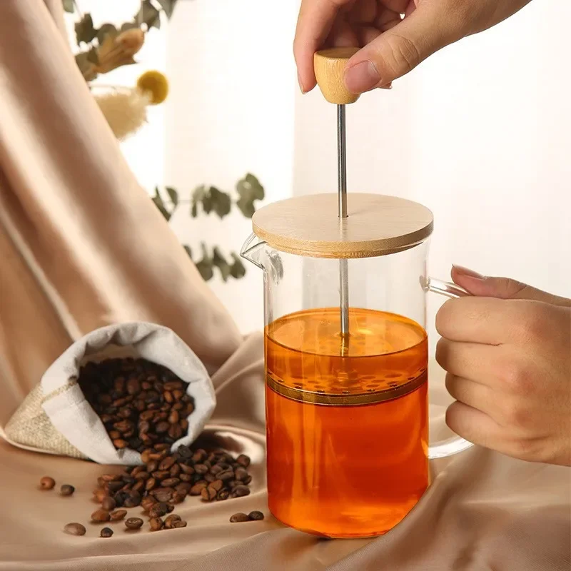 French press coffee press 350/600/800/1000ml French Press Coffee pots Hand brewing Coffee filter press pot Multifunctional brewings Tea milk pot tools