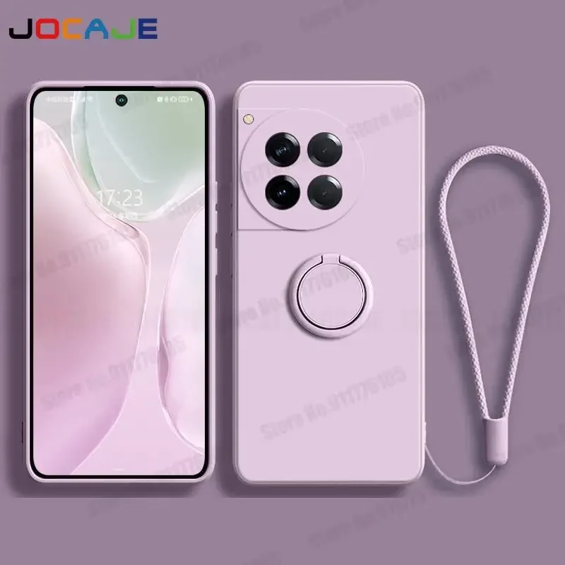 Lanyard Soft Case with Liquid Silicone Ring Holder - Enhanced Phone Cover