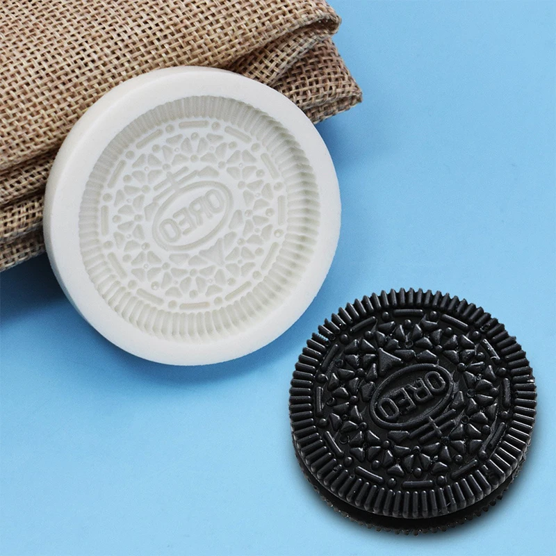 3D OREO Cookies Design Silicone Mold DIY Fondant Chocolate Mould Handmade  Clay Model Cake Decorating Tools Baking Accessories