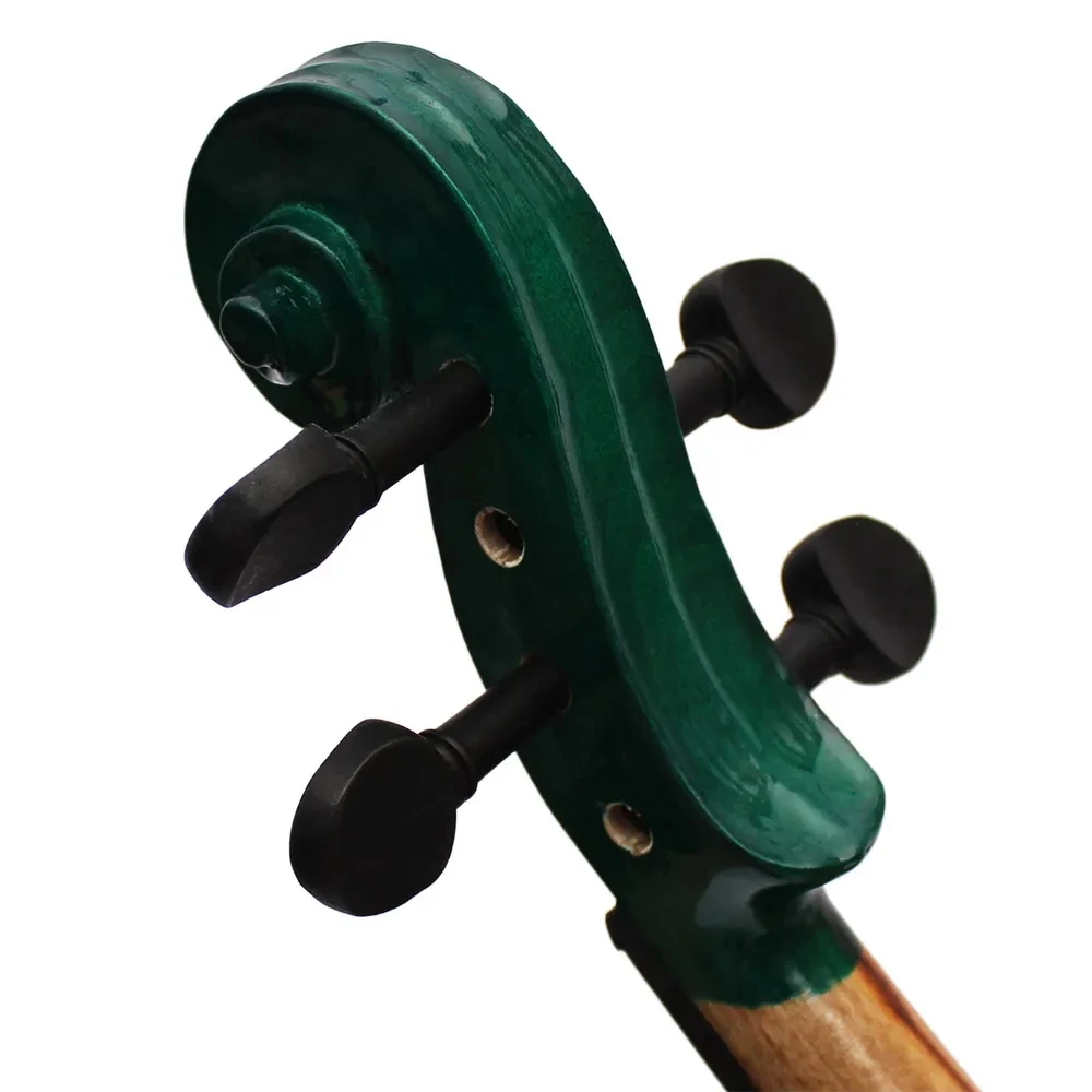 Description Picture 5 of itemAstonvilla 4/4 Viola Professional Dark Green Acoustic Viola Spruce Panel Solid Wood with Case Bow Shoulder Rest Strings Tuner