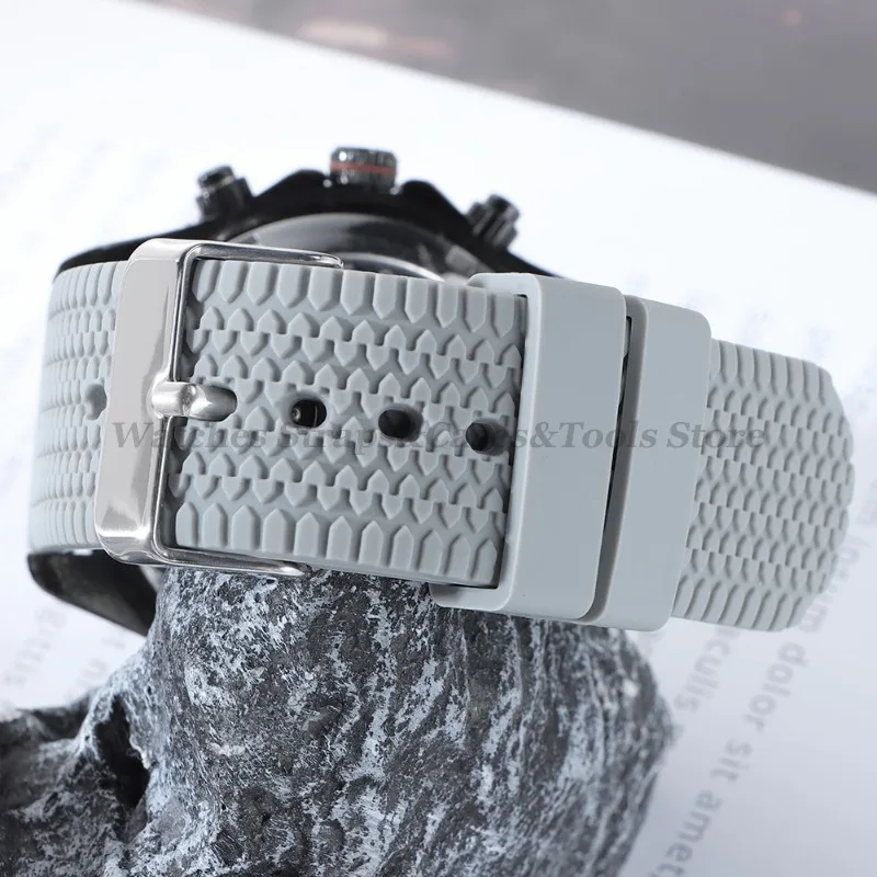 Premium Soft Silicone Quick Release Watch Band - Versatile Rubber Strap in Multiple Sizes