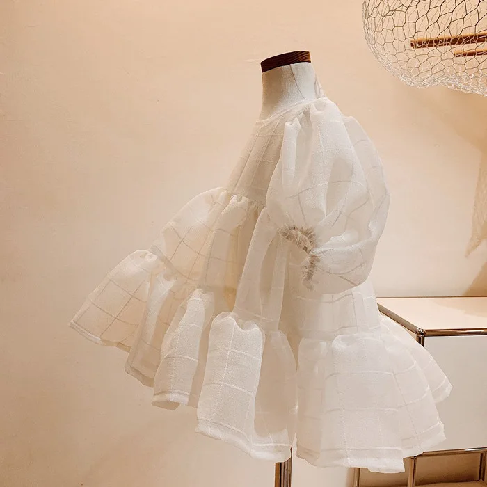 Children's Spring and Autumn Baby Puff Gauze Dress Girl's Dress Baby Princess Little Girls Dresses