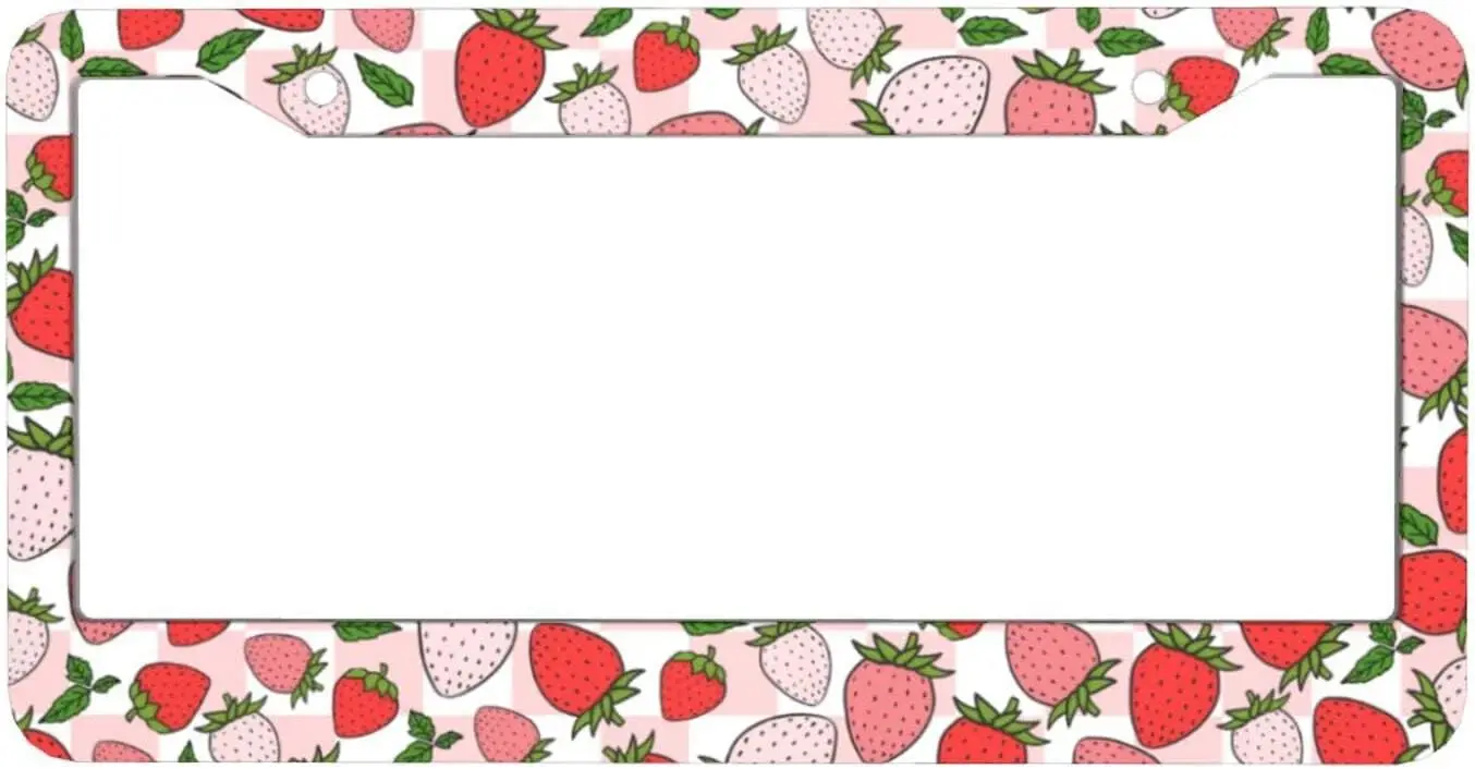 OFloral License Plate Frame - Aluminum Alloy, 12.4x6.4 Inch, Fits US Standard Plates - View #9