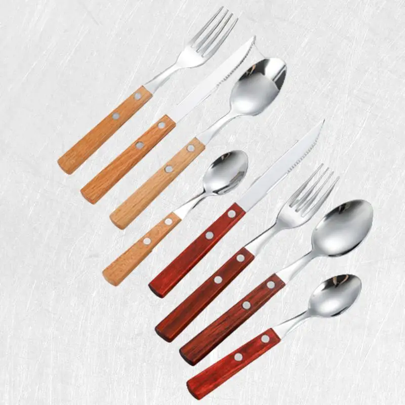 

304 Stainless Steel Knife Fork Spoon Four Piece Set - The Perfect Dining Companion for Every OccasionUpgrade your dining experi