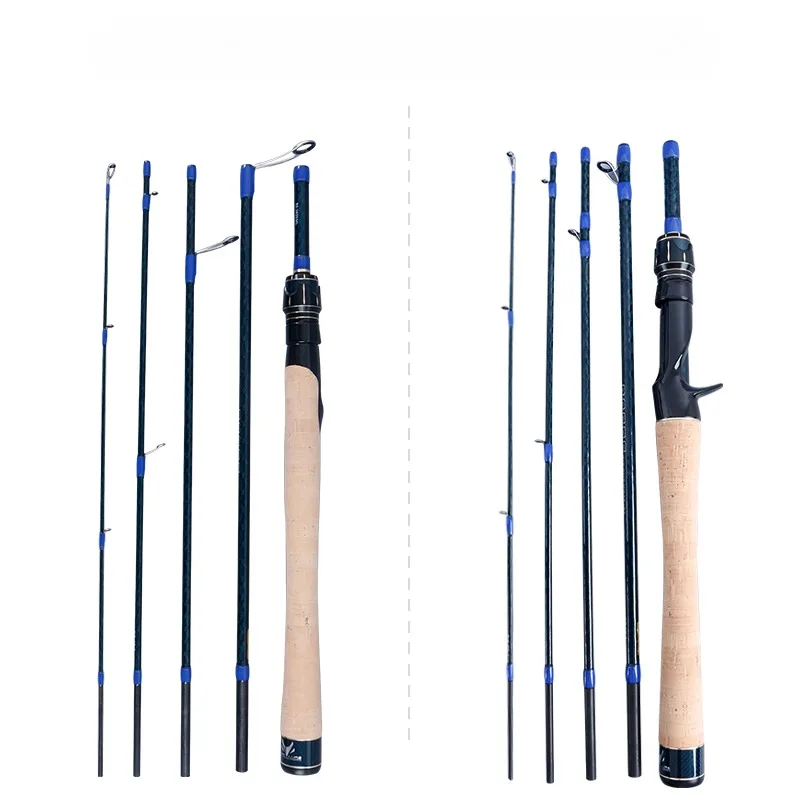 

Purelure-Lure Rod Ultra Light Portable Travel Fuji Guide Ring Reel Seat Lure Rod Carbon Spinning Casting Freshwater Fishing Rod