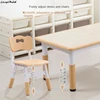 Lazychild Kindergarten Adjustable Plastic Desk Chair Set For Children's Learning Tables Chairs Baby Early Education Toy Table 3
