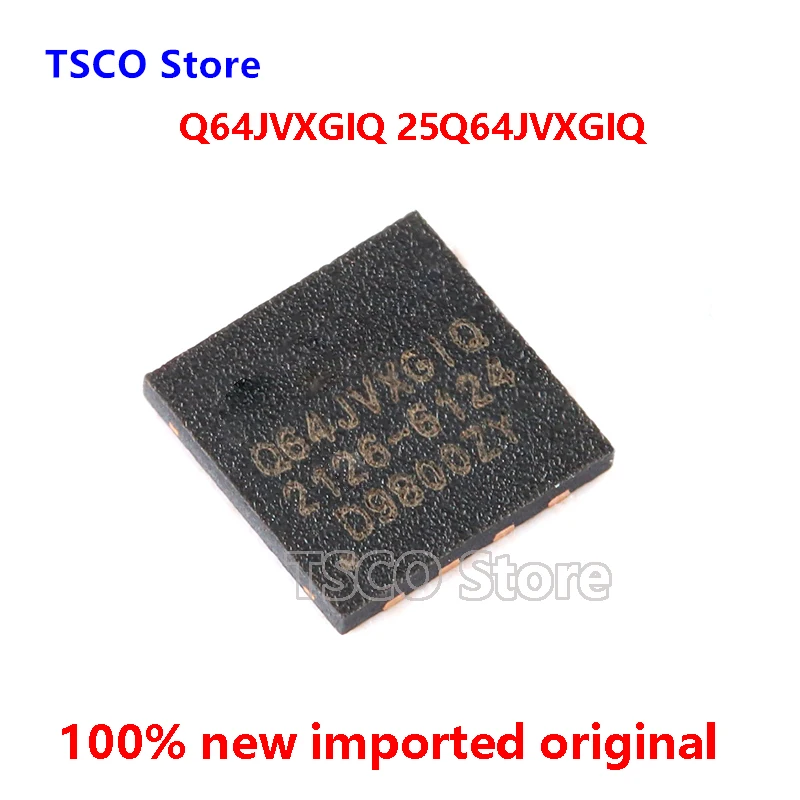 

5Piece Q64JVXGIQ 25Q64JVXGIQ New Original QFN NOR FLASH