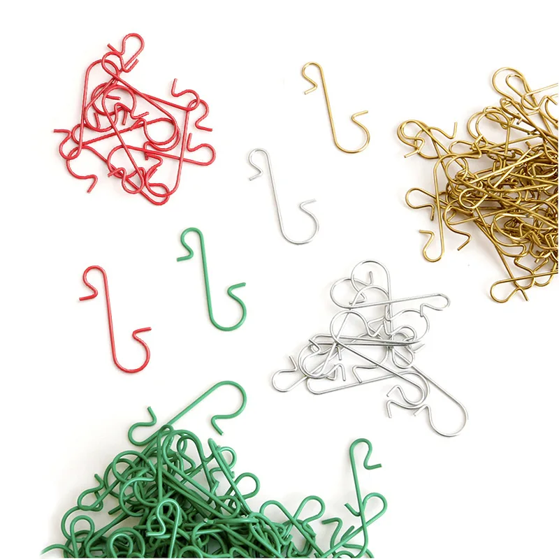 Description Picture 6 of item50 Pcs Christmas Ornament Metal S-Shaped Hooks Holders Christmas Tree Ball Pendant Hanging Home Decoration Navidad New Year 2022