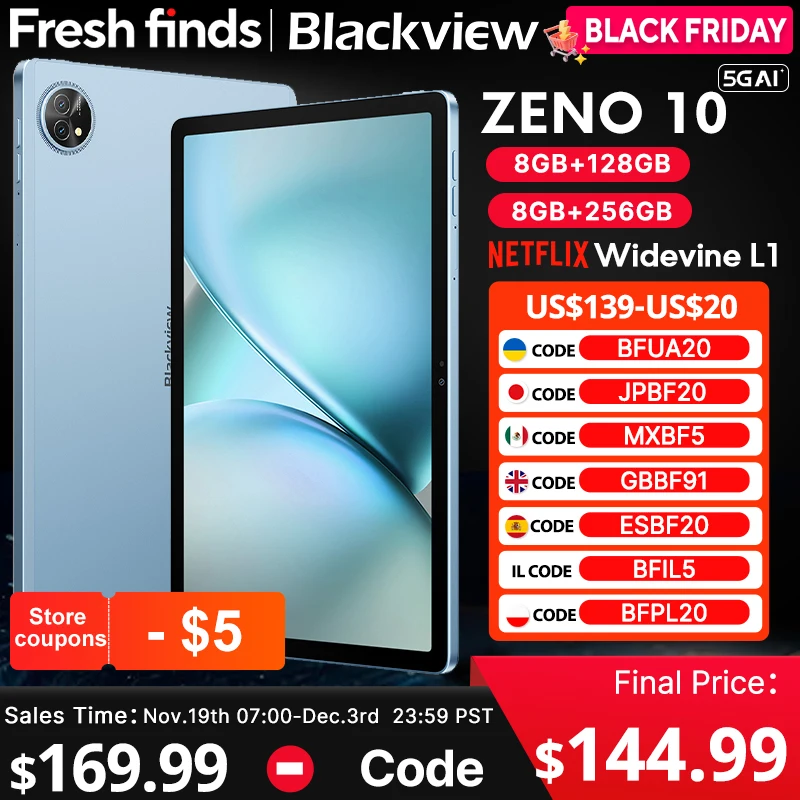 Blackview ZENO 10 タブレット 8+256GB 付属品一式セット Blackview ZENO 10 タブレット 8+256GB 付属品一式セット Blackview