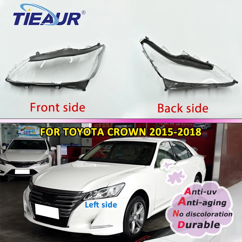 

Чехол для лампы Toyota Crown 2020, стеклянный чехол для объектива, крышка для передней фары автомобиля, прозрачный абажур светильник вые крышки, запасные части