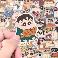 50/100Pcs Cartoon Anime Crayon Shin chan Stickers For Car Laptop Phone Stationery Decor Decals Waterproof Sticker Kids Toys 2