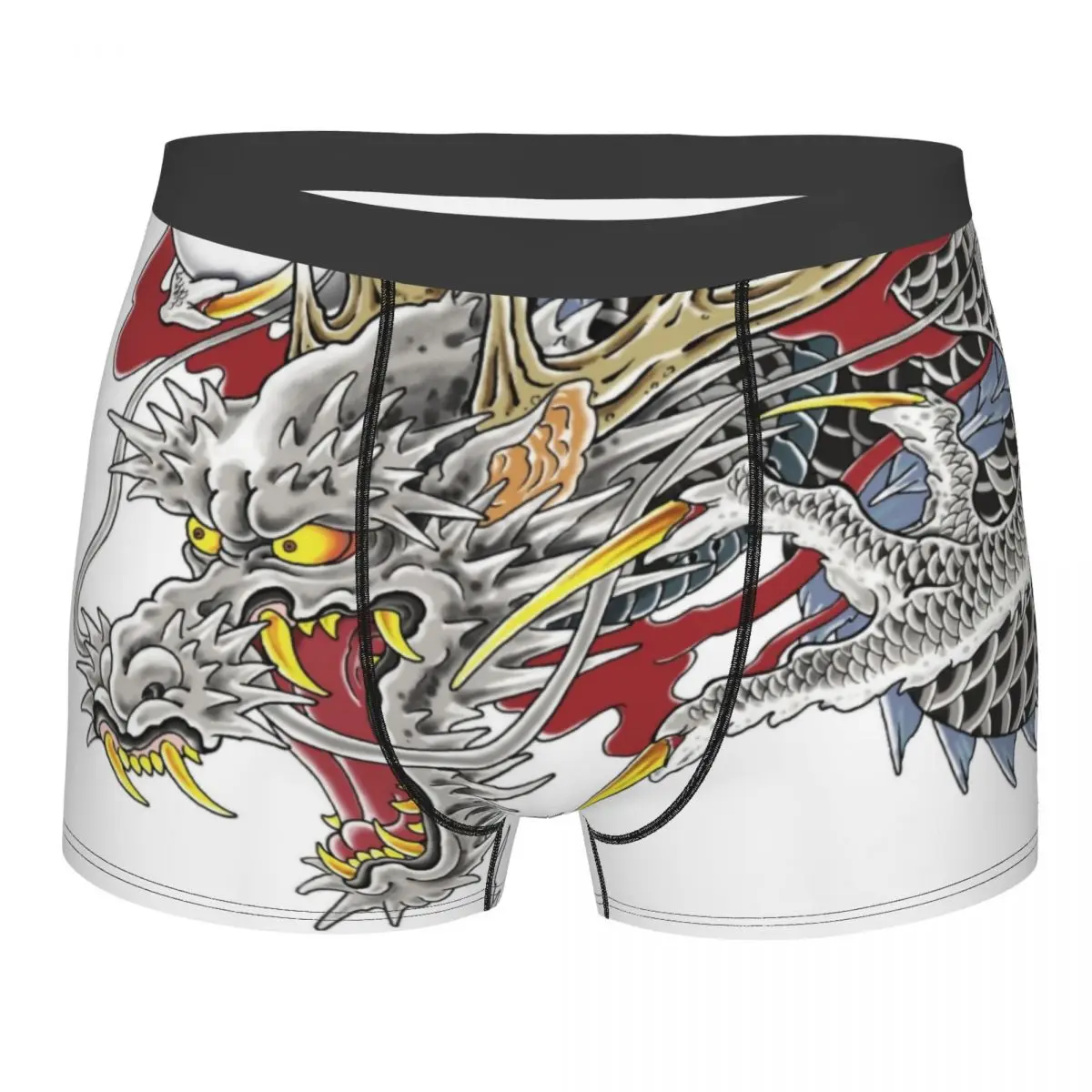 

Sexy Kazuma Kiryu Dragon Tattoo Boxers Shorts Underpants Male Breathbale Japanese Asian Style Briefs Underwear