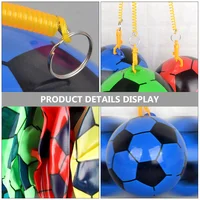 6pcs Kids Outdoor Inflatable Ball Toys Soccer Training Balls with Elastic Chain inflatable toy ball PVC inflatable ball 2