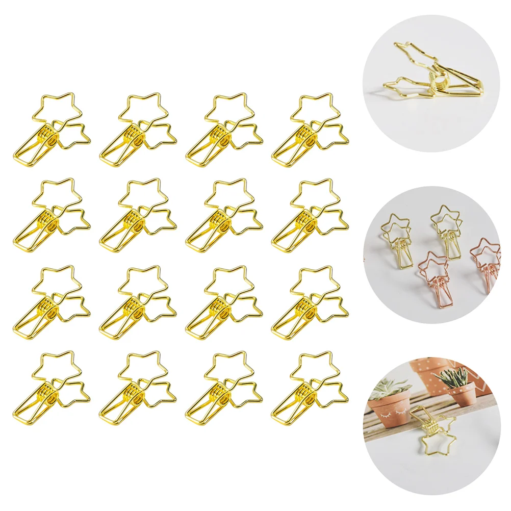 

16 шт. зажимы для счета-фактуры, зажимы для бумаги, прищепки, декоративные зажимы для больших пальцев