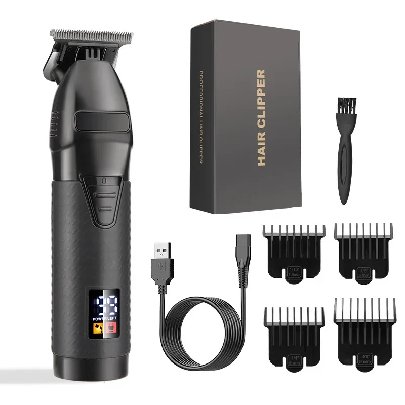 WAIKIL Universal USB rechargeable men's hair clipper with long battery life wireless electric pusher sideburns trimmer 4