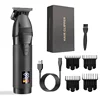 WAIKIL Universal USB rechargeable men's hair clipper with long battery life wireless electric pusher sideburns trimmer 4