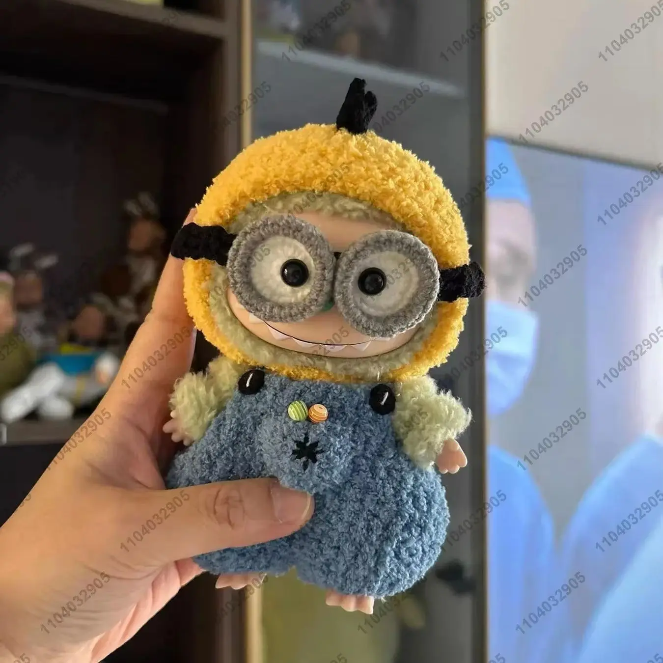 Labubu The Monsters Despicable Me Minion Cartoon Costume Clothes 1:1 Replica Vinyl Doll Action Figure Bag Charm Pendant Gift
