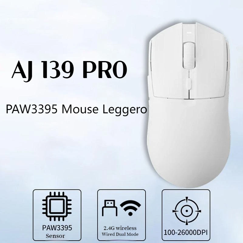 

Ajazz AJ199Pro 2.4G Wireless Mouse Paw3395 Sensor Light Weight Low Delay FPS Gaming Mouse Pc Gamer Laptop Accessories Mac Office