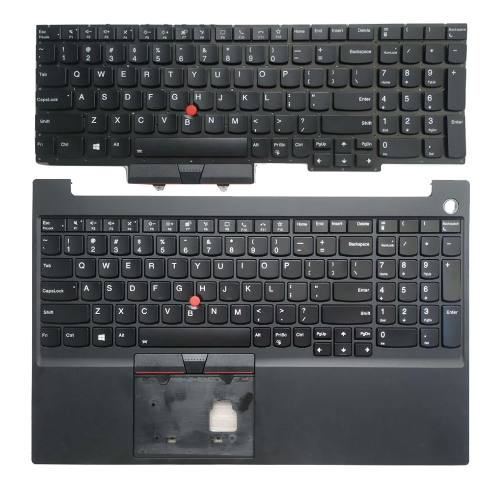 

New Backlit US Keyboard For Lenovo ThinkPad E15 Gen 2 SN20U63990 FRU:01XY010/With Palmrest Upper Cover Case AP1HK000D00