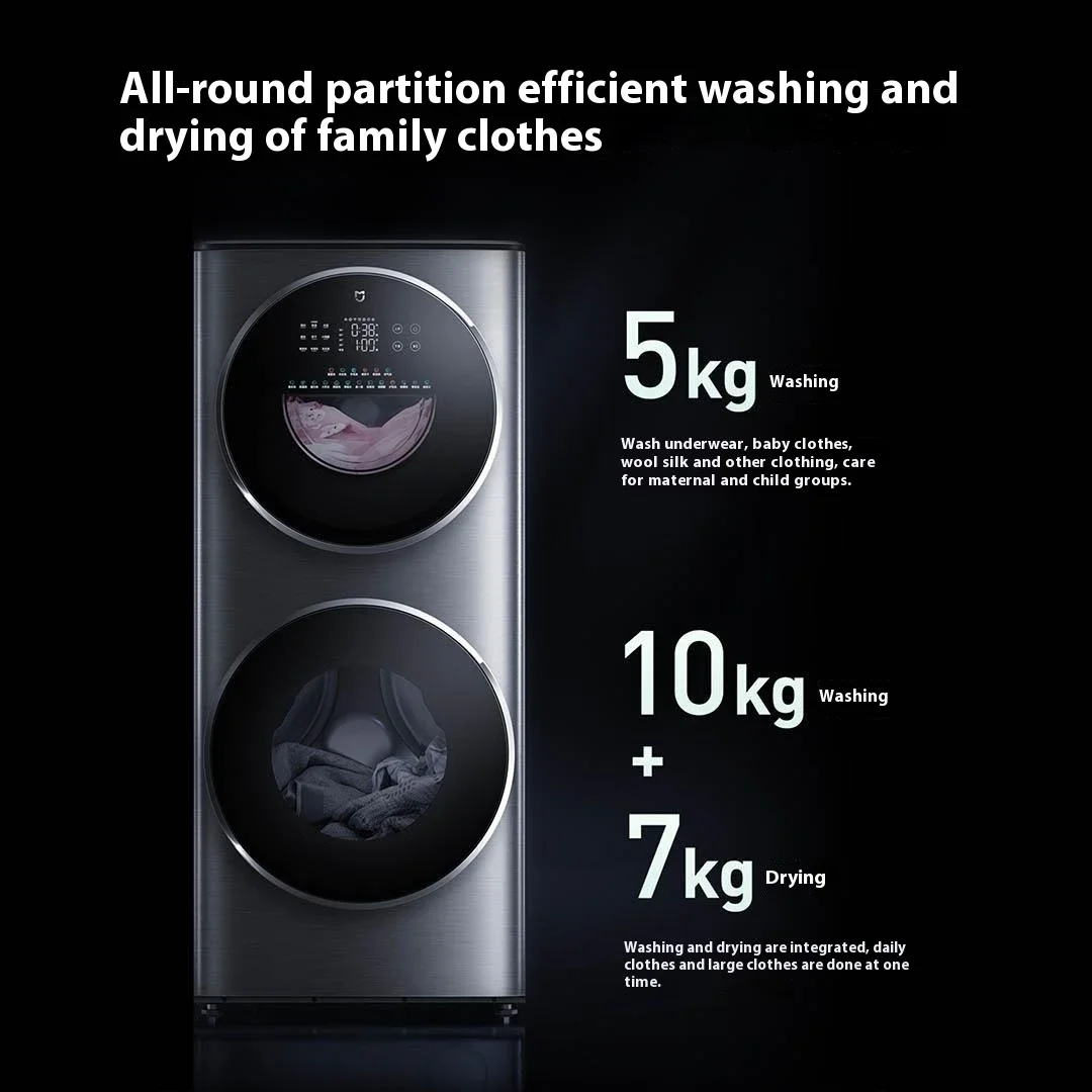 Washer, Dryer, 15kg, Fully Automatic, Front Loading, Stacking, Energy Saving 4