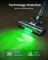 Homore NH007 650W/75KPA Aspirateur balai sans fil puissant  avec écran couleur LED, mode d'aspiration automatique et fonction autonome. 5