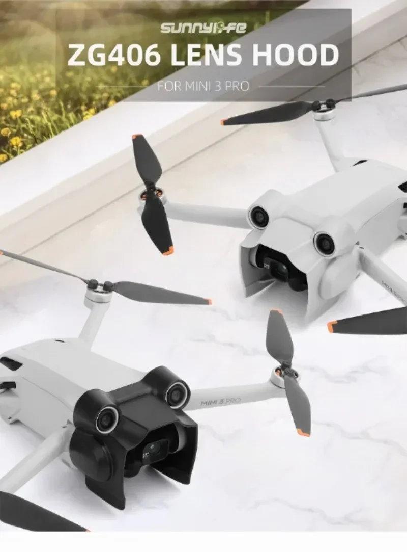 DJI Mini 3 Pro용 렌즈 후드 눈부심 방지 짐벌 렌즈 커버 차양 보호 커버 RC 드론 액세서리