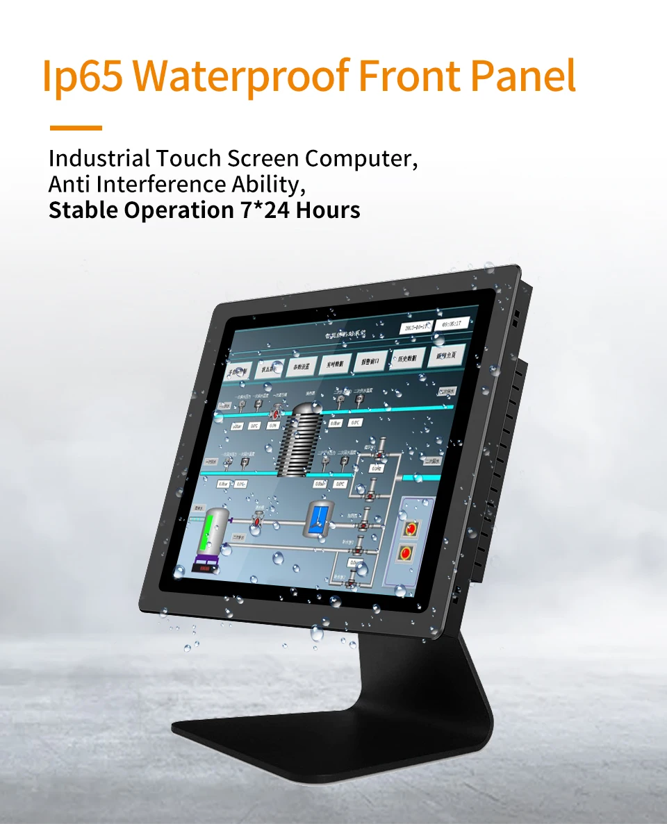 10.1 Fan Cooling Win OS Tablet PC Industrial Capacitive Touch Screen Monitor All