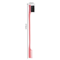 Brosse à cheveux antistatique 2 en 1, brosse de contrôle de bord double face, outil de coiffure avec peigne, spécial pour perruques de vrais cheveux 4